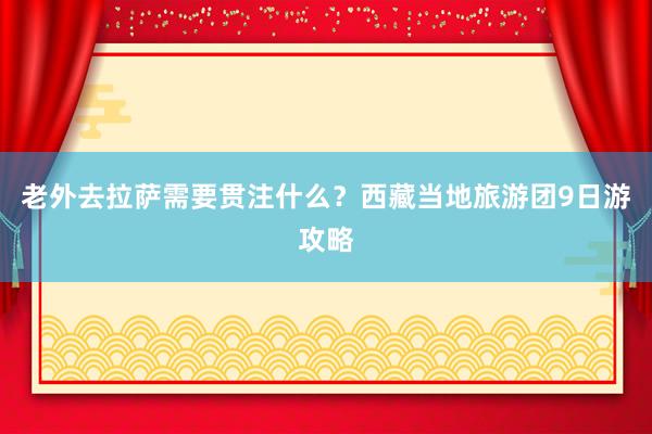 老外去拉萨需要贯注什么？西藏当地旅游团9日游攻略